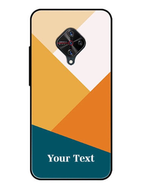 Custom Vivo S1 Pro Personalized Glass Phone Case - Stacked Multi-colour Design