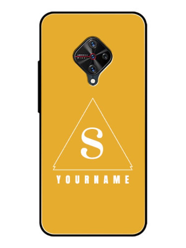 Custom Vivo S1 Pro Personalized Glass Phone Case - simple triangle Design