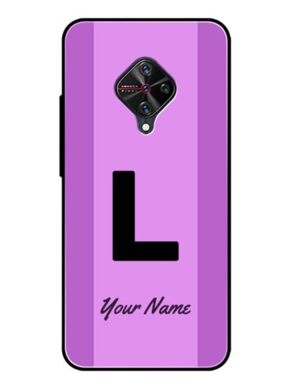 Custom Vivo S1 Pro Custom Glass Phone Case - Tricolor custom text Design