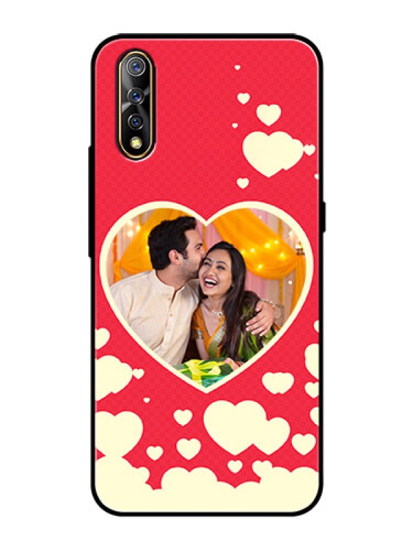 Custom Vivo S1 Custom Glass Mobile Case  - Love Symbols Phone Cover Design