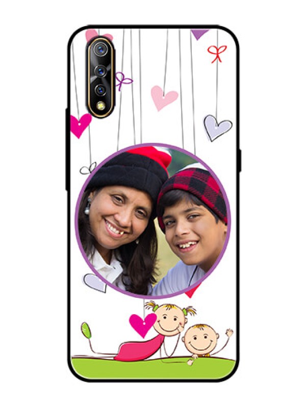 Custom Vivo S1 Photo Printing on Glass Case  - Cute Kids Phone Case Design