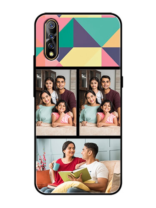 Custom Vivo S1 Custom Glass Phone Case  - Bulk Pic Upload Design