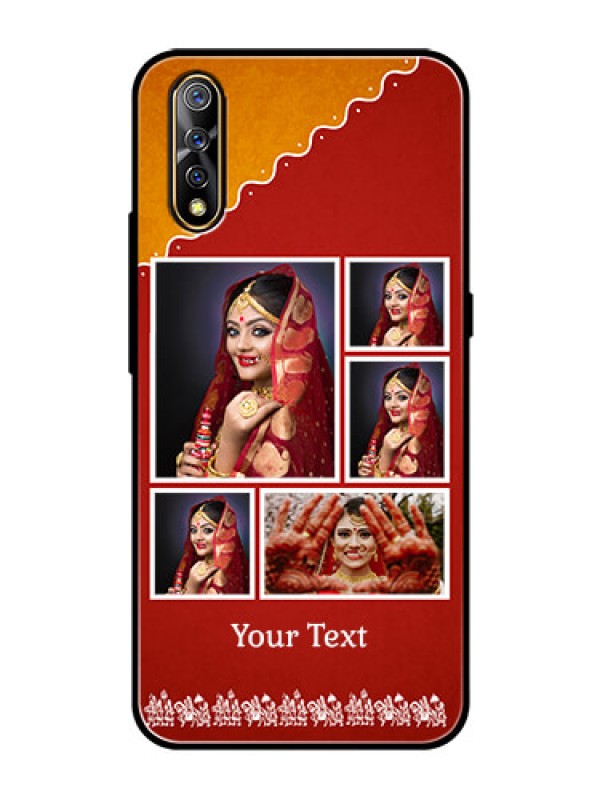Custom Vivo S1 Personalized Glass Phone Case  - Wedding Pic Upload Design