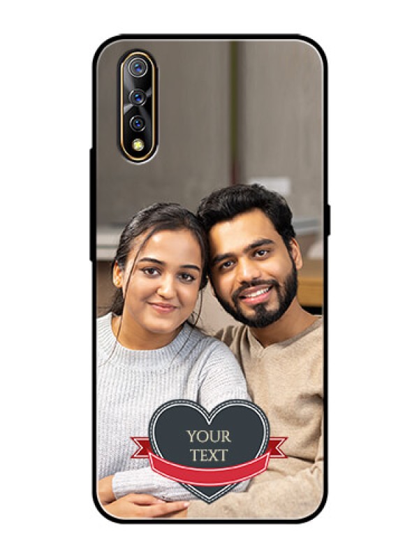 Custom Vivo S1 Custom Glass Phone Case  - Just Married Couple Design
