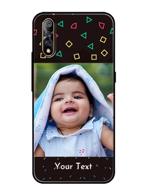 Custom Vivo S1 Custom Glass Phone Case  - with confetti birthday design