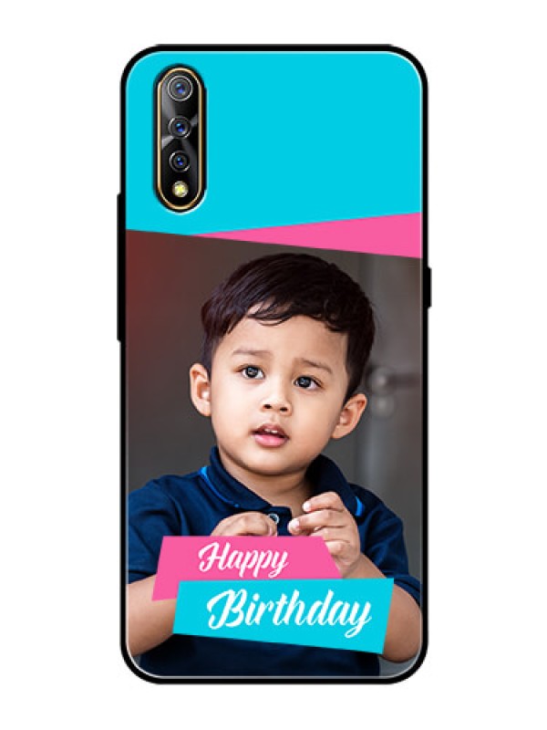 Custom Vivo S1 Personalized Glass Phone Case  - Image Holder with 2 Color Design