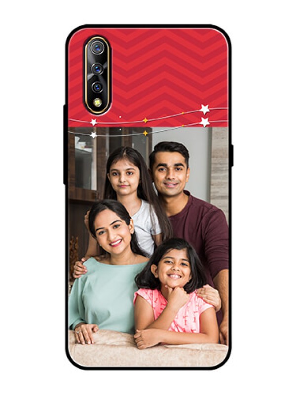 Custom Vivo S1 Personalized Glass Phone Case  - Happy Family Design