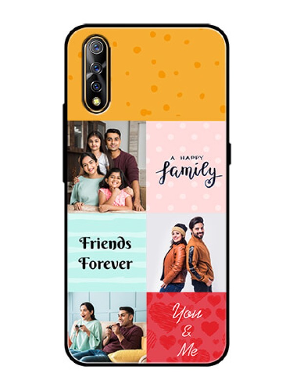 Custom Vivo S1 Personalized Glass Phone Case  - Images with Quotes Design
