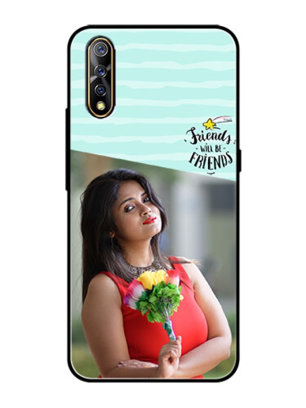 Custom Vivo S1 Custom Glass Phone Case  - Friends Picture Icon Design