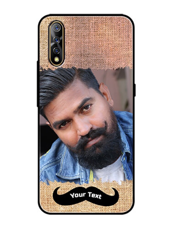 Custom Vivo S1 Personalized Glass Phone Case  - with Texture Design