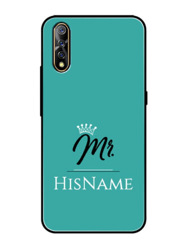 Custom Vivo S1 Custom Glass Phone Case Mr with Name