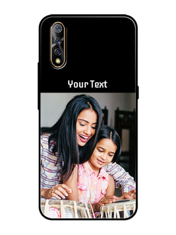 Custom Vivo S1 Photo with Name on Glass Phone Case