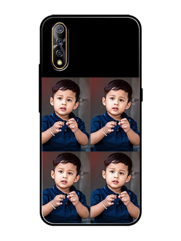 Custom Vivo S1 4 Image Holder on Glass Mobile Cover