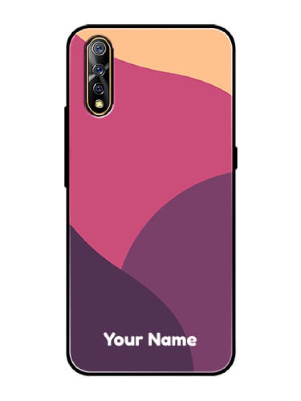 Custom Vivo S1 Custom Glass Phone Case - Mixed Multi-colour abstract art Design