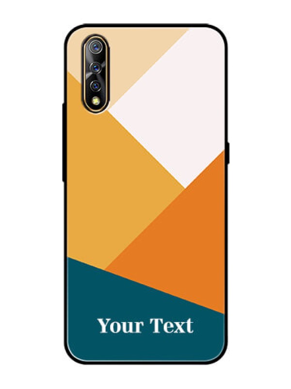 Custom Vivo S1 Personalized Glass Phone Case - Stacked Multi-colour Design