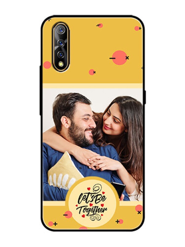 Custom Vivo S1 Photo Printing on Glass Case - Lets be Together Design