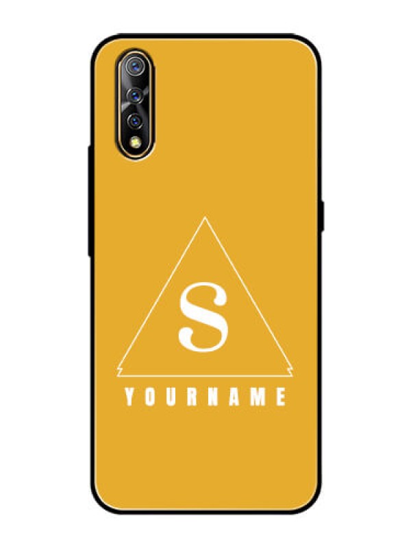 Custom Vivo S1 Personalized Glass Phone Case - simple triangle Design