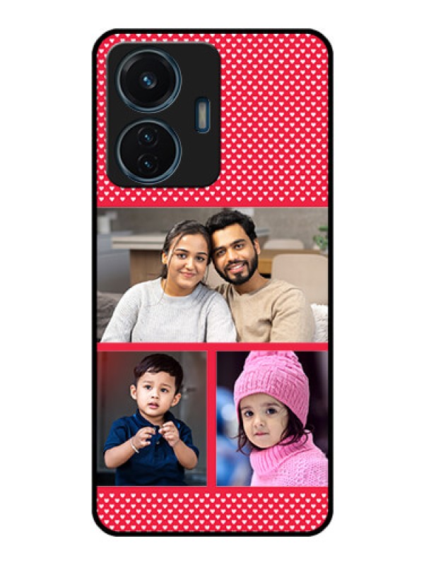 Custom Vivo T1 44w 4G Personalized Glass Phone Case - Bulk Pic Upload Design