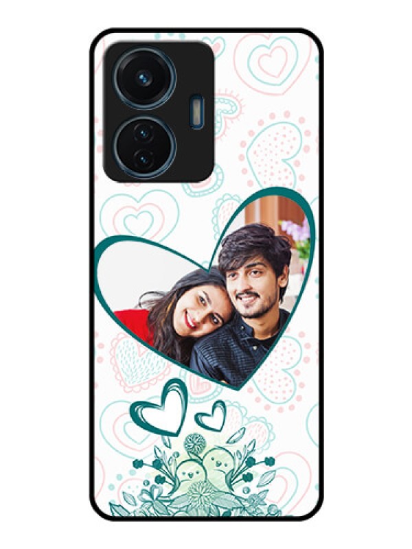Custom Vivo T1 44w 4G Photo Printing on Glass Case - Premium Couple Design