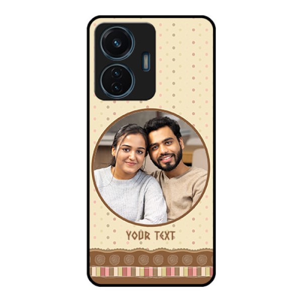 Vivo T1 44w 4G Custom Glass Mobile Case - Brown Dotted Mobile Case Design Vivo T1 44w 4G Custom Glass Mobile Case - Brown Dotted Mobile Case Design