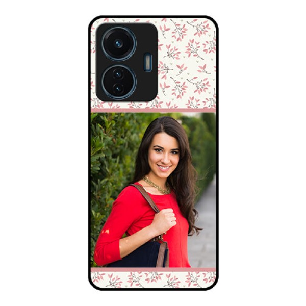 Vivo T1 44w 4G Custom Glass Phone Case - Premium Floral Design Vivo T1 44w 4G Custom Glass Phone Case - Premium Floral Design