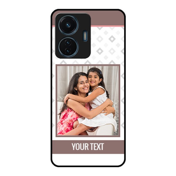 Vivo T1 44w 4G Photo Printing on Glass Case - Simple Diamond Design Vivo T1 44w 4G Photo Printing on Glass Case - Simple Diamond Design