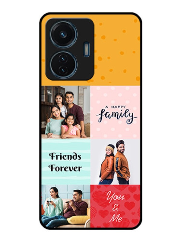 Custom Vivo T1 44w 4G Personalized Glass Phone Case - Images with Quotes Design
