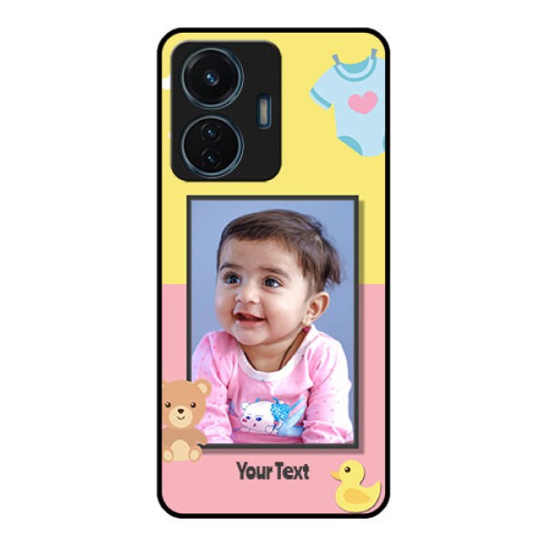 Vivo T1 44w 4G Photo Printing on Glass Case - Kids 2 Color Design Vivo T1 44w 4G Photo Printing on Glass Case - Kids 2 Color Design