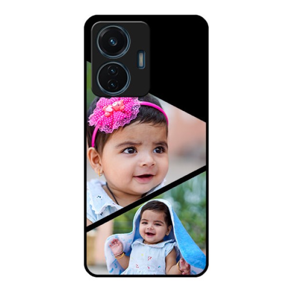 Vivo T1 44w 4G Custom Glass Phone Case - Semi Cut Design