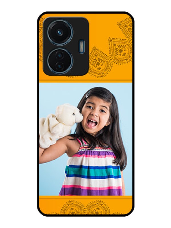 Custom Vivo T1 44w 4G Personalized Glass Phone Case - Photo Wedding Design