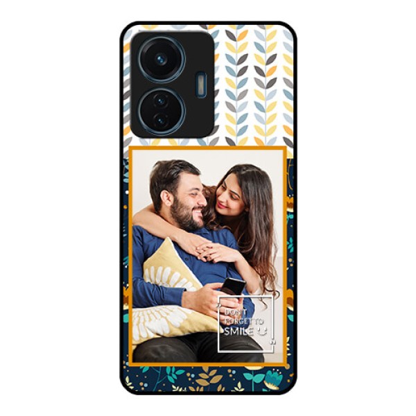 Vivo T1 44w 4G Custom Glass Mobile Case - Pattern Design