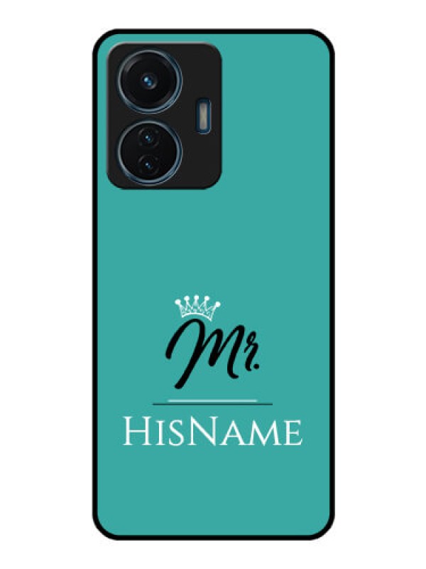Custom Vivo T1 44w 4G Custom Glass Phone Case Mr with Name