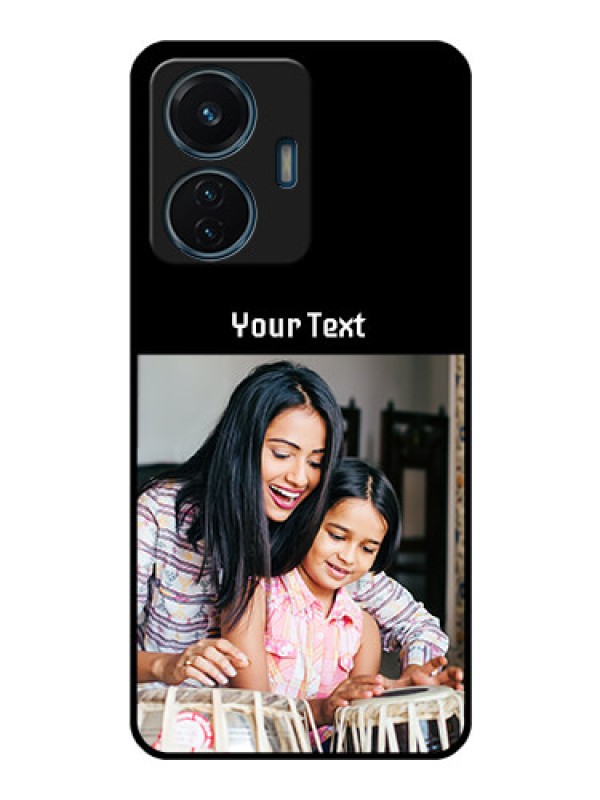 Custom Vivo T1 44w 4G Photo with Name on Glass Phone Case
