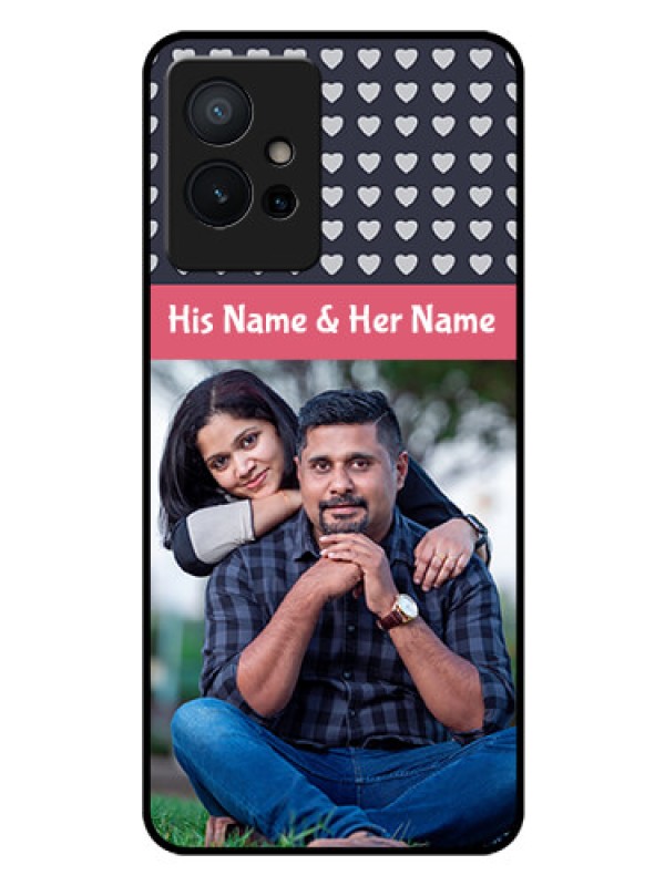 Custom Vivo T1 5G Custom Glass Mobile Case - Love Symbols Design