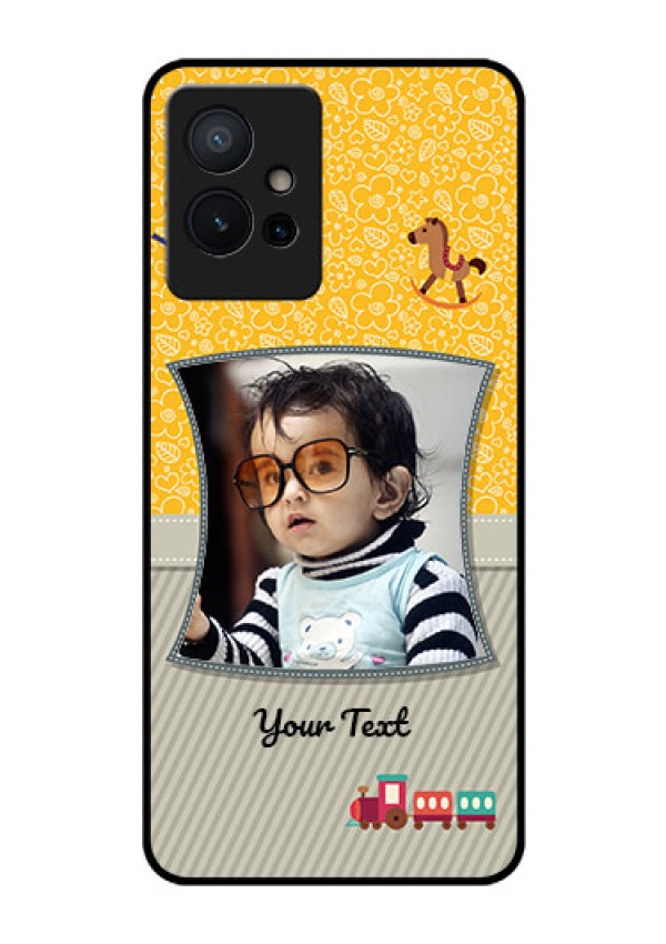 Vivo T1 5G Personalized Glass Phone Case - Baby Picture Upload Design