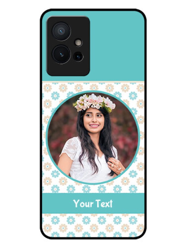 Custom Vivo T1 5G Custom Glass Mobile Case - Beautiful Flowers Design