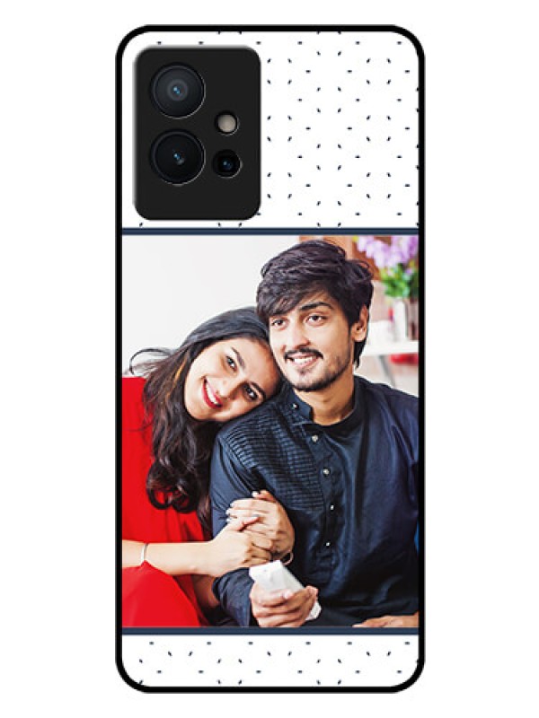 Custom Vivo T1 5G Personalized Glass Phone Case - Premium Dot Design
