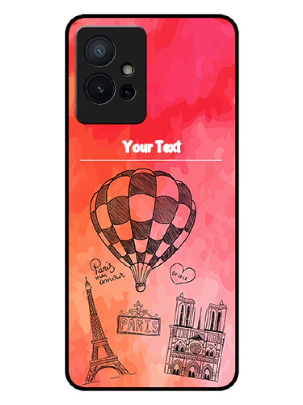 Custom Vivo T1 5G Custom Glass Phone Case - Paris Theme Design
