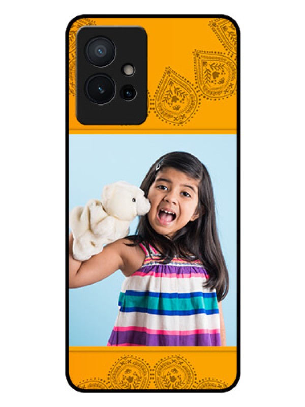 Custom Vivo T1 5G Personalized Glass Phone Case - Photo Wedding Design