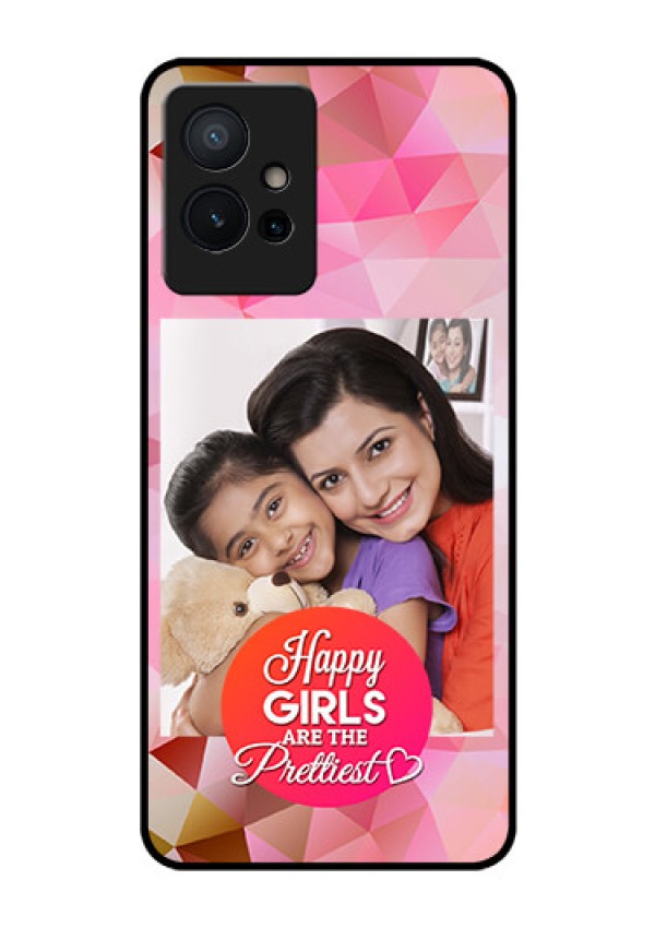 Vivo T1 5G Photo Printing on Glass Case - Abstract Triangle Design