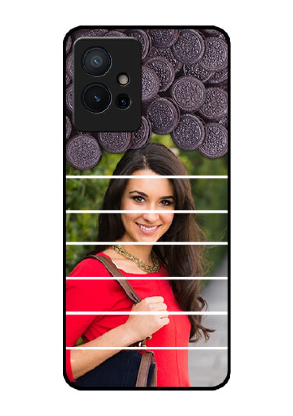 Vivo T1 5G Custom Glass Phone Case - with Oreo Biscuit Design