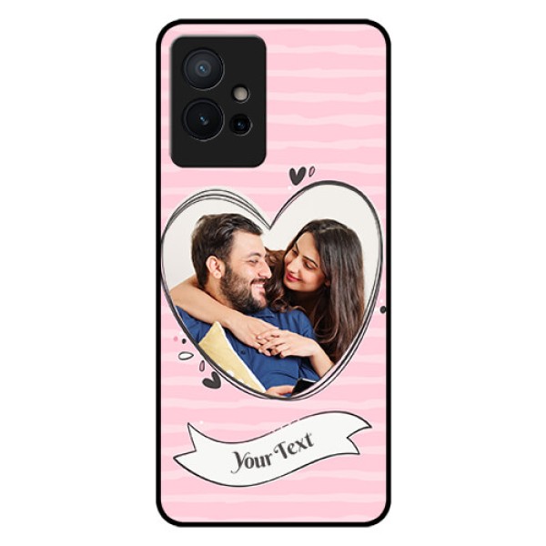 Vivo T1 5G Custom Glass Phone Case - Vintage Heart Design Vivo T1 5G Custom Glass Phone Case - Vintage Heart Design