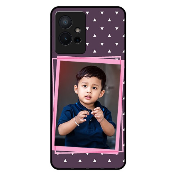 Vivo T1 5G Custom Glass Mobile Case - Triangle Pattern Dotted Design Vivo T1 5G Custom Glass Mobile Case - Triangle Pattern Dotted Design