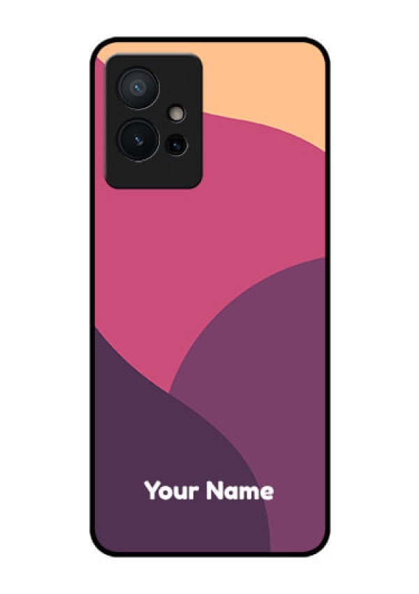 Vivo T1 5G Custom Glass Phone Case - Mixed Multi-colour abstract art Design