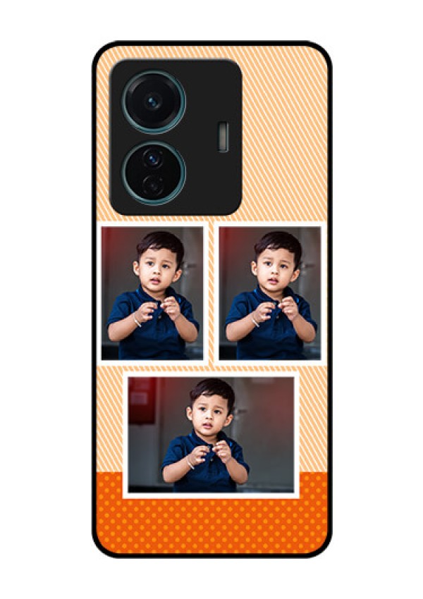 Vivo T1 Pro 5G Photo Printing on Glass Case - Bulk Photos Upload Design