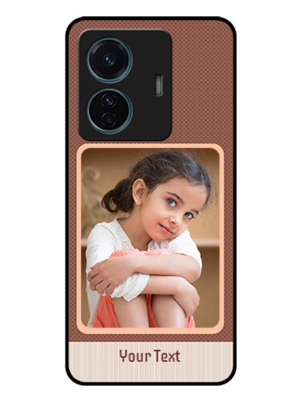 Custom Vivo T1 Pro 5G Custom Glass Phone Case - Simple Pic Upload Design