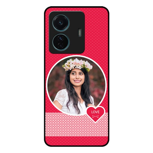 Vivo T1 Pro 5G Personalised Glass Phone Case - Pink Pattern Design Vivo T1 Pro 5G Personalised Glass Phone Case - Pink Pattern Design