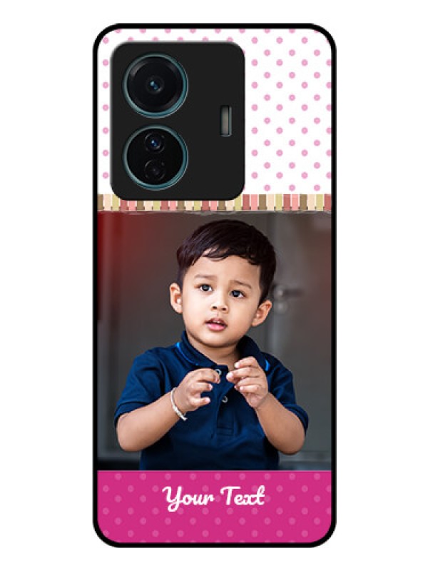 Custom Vivo T1 Pro 5G Photo Printing on Glass Case - Cute Girls Cover Design