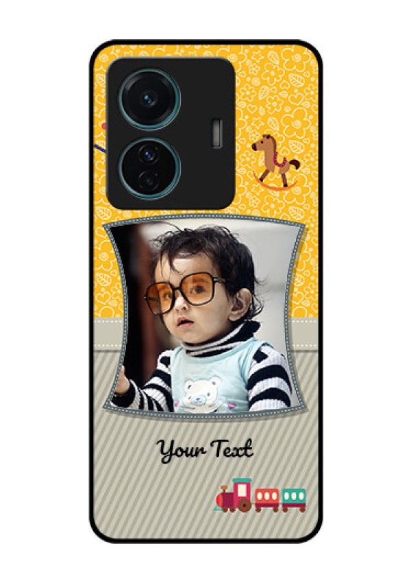 Vivo T1 Pro 5G Personalized Glass Phone Case - Baby Picture Upload Design