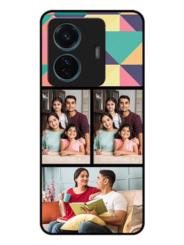 Custom Vivo T1 Pro 5G Custom Glass Phone Case - Bulk Pic Upload Design